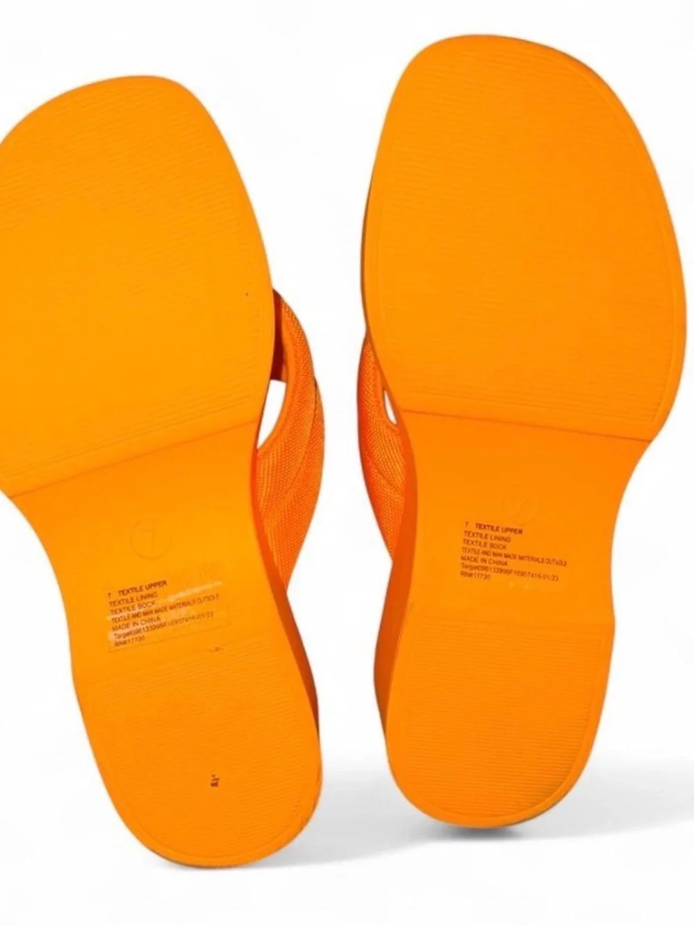 Orange Aerie Bikini Top (Sz Med) + Wild Fable Platform Flip Flop Bundle (Sz 7)